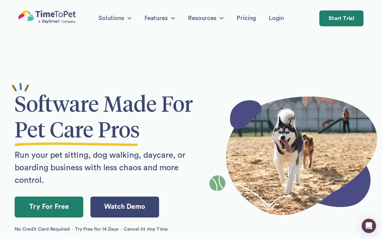 Portada de la web de Time To Pet